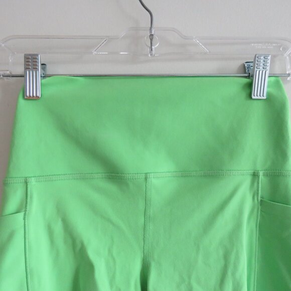 ATHLETA Salutation Stash High Rise 5" Short Neon Green Mint Athleisure Gym Sz S - Picture 4 of 12